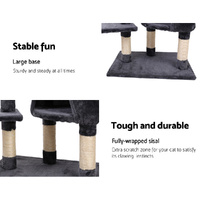i.Pet Cat Tree 120cm Tower Scratching Post Scratcher Wood Condo House Bed Toys thumbnail