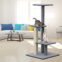 i.Pet Cat Tree 124cm Scratching Post Tower Scratcher Trees Wood Condo Board thumbnail