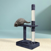 i.Pet Cat Tree 102cm Scratching Post Tower Scratcher Condo House Board Grey thumbnail