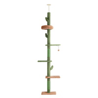 i.Pet Cat Tree Tower Scratching Post Scratcher Floor to Ceiling Cats Bed 290cm thumbnail