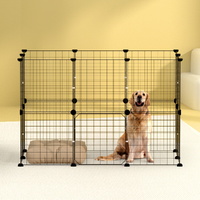 i.Pet Pet Dog Playpen Enclosure Cage 20 Panel Puppy Fence Play Pen Foldable Metal thumbnail