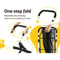 i.Pet Pet Stroller Dog Pram Large Cat Carrier Travel Foldable 4 Wheels Double thumbnail