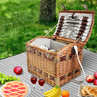 Alfresco 4 Person Picnic Basket Set Storage Blanket thumbnail