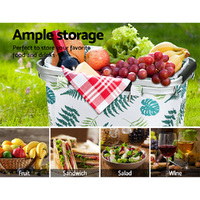 Alfresco Picnic Basket Folding Bag Hamper Insulated Food Storage thumbnail