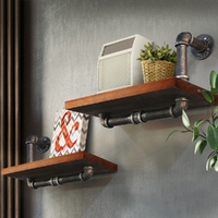 Artiss Floating DIY Pipe Shelf Set of 2 - IVOR thumbnail