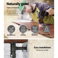 Artiss Floating DIY Pipe Shelf - IVES thumbnail