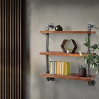 Artiss Floating DIY Pipe Shelf 3 Tiers - IRMA thumbnail