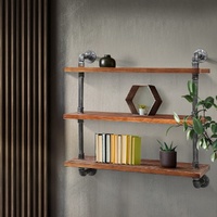 Artiss Floating DIY Pipe Shelf 3 Tiers - ISSA thumbnail
