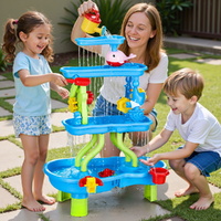 Keezi Kids Sand and Water Table 4-Tier Waterfall Sandpit Toys Beach Shovel thumbnail
