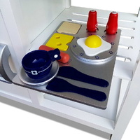 Keezi Kids Kitchen Play Set Wooden Pretend Toys Cooking Children Cookware Food thumbnail