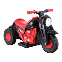 Rigo Kids Ride On Car Motorcycle Motorbike with Bubble Maker Electric Toy 6V Red thumbnail