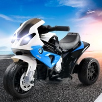 Kids Electric Ride On Car Police Motorcycle Motorbike BMW Licensed S1000RR Blue thumbnail