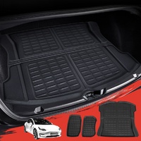 3PCS Car Rear Front Cargo Trunk Toolbox Luggage Rubber Mats for Tesla Model 3 2021-2022 thumbnail
