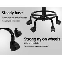 Artiss 2x Salon Stool Swivel Chair Backrest thumbnail