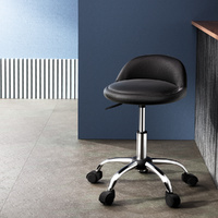 Artiss Salon Stool Swivel Chair Backrest Chairs thumbnail