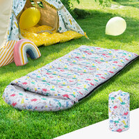 Weisshorn Sleeping Bag Kids Single Bags 180cm Thermal Camping Hiking White thumbnail