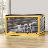 Artiss Storage Box Container Foldable Stackable 5 Sides Open Transparent 115L thumbnail