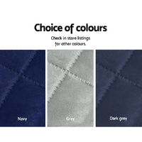 Artiss Sofa Cover Couch Covers 3 Seater Quilted Dark Grey thumbnail