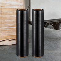 500mm x 400m Stretch Film Pallet Shrink Wrap 2 Rolls Package Use Plastic Black thumbnail