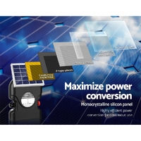 Giantz Fence Energiser 15KM Solar Powered 0.8J Electric thumbnail