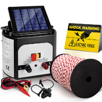 Giantz Fence Energiser 8KM Solar Powered Electric 500M Poly Rope thumbnail