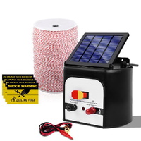 Giantz Fence Energiser 8KM Solar Powered Electric 2KM Poly Wire thumbnail
