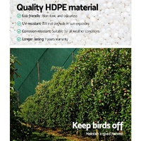 Instahut 50% Shade Cloth 3.66x20m Shade Cloth Sail Heavy Duty Shadecloth Garden Mesh Roll GR thumbnail