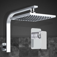 Cefito 8'' Rain Shower Head Wall Arm Square High Pressure Mixer Tap Chrome thumbnail