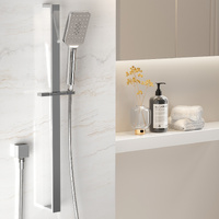 Handheld Shower Head Set 3.1'' High Pressure Silver thumbnail