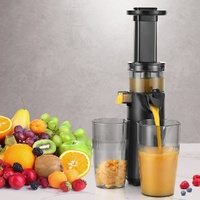 Devanti Slow Juicer Cold Press Fruit Juice Extractor 130W Black thumbnail
