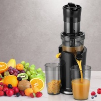 Devanti Slow Juicer Cold Press Fruit Juice Extractor 200W Black thumbnail