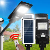Leier 80 LED Solar Street Light 90W Flood Motion Sensor Remote Outdoor Wall Lamp x2 thumbnail