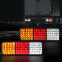 Giantz Pair 75 LED Tail Lights Stop Reverse Indicator 12V Ute Trailer Caravan Truck Boat thumbnail