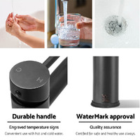 Cefito Bathroom Basin Mixer Tap Round Brass Faucet Vanity Laundry Black thumbnail