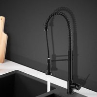 Cefito Kitchen Mixer Tap Pull Down 2 Modes Sink Faucet Basin Laundry Black thumbnail