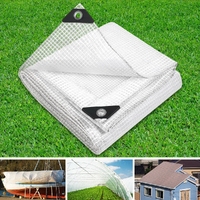 Instahut Tarp Tarpaulin 5x6m Canvas Heavy Duty Camping Cover Clear thumbnail