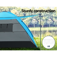 Weisshorn Camping Tent Beach Portable Hiking Sun Shade Shelter Fishing 4 Person thumbnail