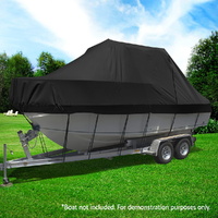 Seamanship Boat Cover 25-27ft Trailerable Jumbo Marine 600D Heavy Duty Black thumbnail