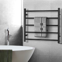 Devanti Electric Heated Towel Rail Rack 5 Bars Wall Mounted Clothes Dry Warmer thumbnail