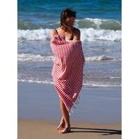 PORTSEA TURKISH COTTON TOWEL - CHERRY thumbnail