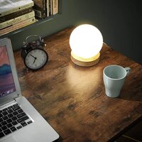 L-Shaped Computer Desk, Rustic Brown and Black thumbnail