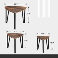 Vintage Nesting Coffee Table Set of 3 thumbnail