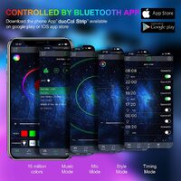 12M LED Strip Lights Rope Light for Bedroom and Home (5050 Lights Strip App with Remote Control) thumbnail