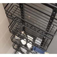 4 Tier Adjustable Baskets Over Door Pantry Organiser for Home Kitchen thumbnail