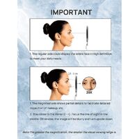 Double-Sided 1X/20X Magnifying Foldable Makeup Mirror for Handheld, Table and Travel Usage thumbnail