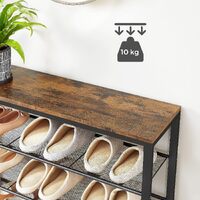 Shoe Rack Storage Organiser 4 Shelves thumbnail