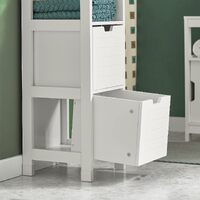 Freestanding Cabinet 2 Drawers Shelf Cupboard thumbnail