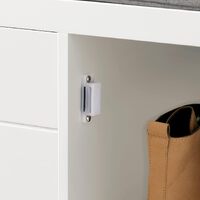 Shoe Bench Shoe Rack Cabinet Hallway, White thumbnail