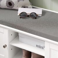 Shoe Cabinet Bench, White thumbnail