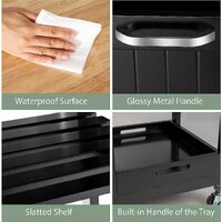 Kitchen Island Cart with Storage, Drawers, Shelves thumbnail